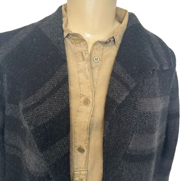 TORRID Grey Plaid Longline Cardigan Coat Size Medium 10 - Picture 4 of 6